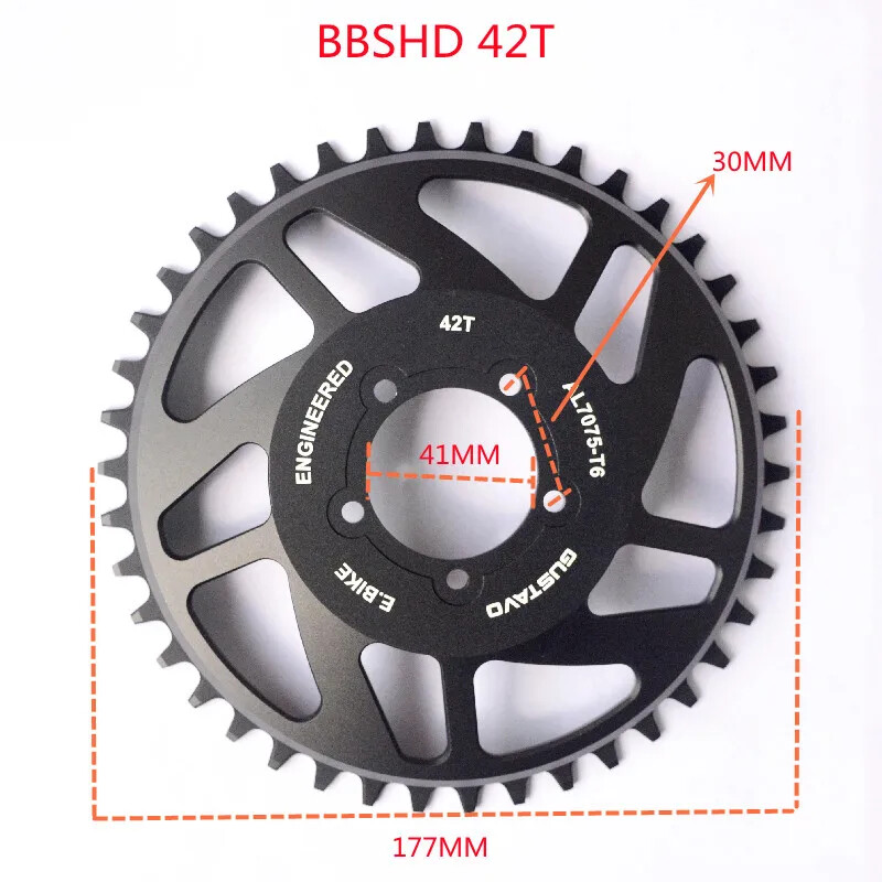 BBS01 BBS02 BBSHD Middrive Motor CNC Chainring Sprocket Electric