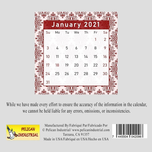 2021 CD-Style Desk Calendar 12 Months Calendar/Planner / (Edition #05