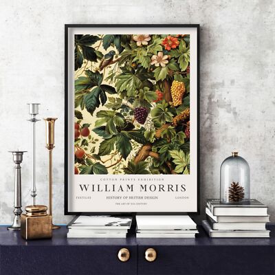 William Morris Druck, William Morris Ausstellung Poster Beeren (212c)