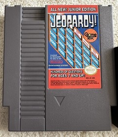 Jeopardy All New Junior Edition (Nintendo NES, 1989) Genuine Authentic w/ Sleeve