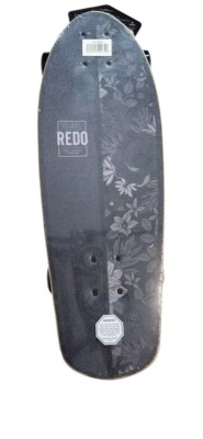 ReDo Skateboard Co. 24'' Standard Skateboard - Black Floral - NEW