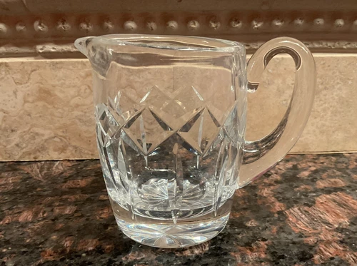 Vintage WATERFORD CRYSTAL LISMORE 4" Creamer Syrup ￼