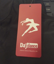 DayDance Classic Ballet Leotard Girls Size 6-7yrs. Cotton Black Dance Leotard