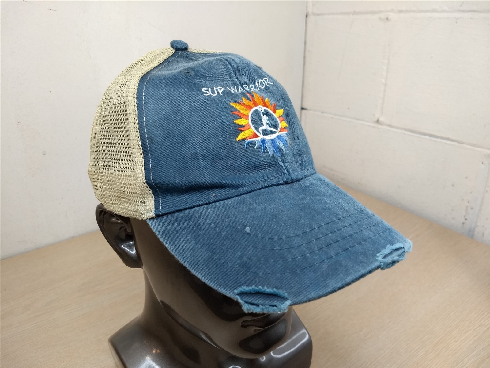 SUP WARRIOR ADJUSTABLE SNAPBACK DISTRESSED TRUCKE… - image 2