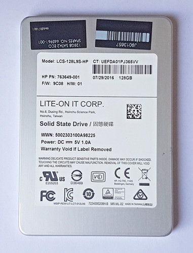 128 GB SATA III LITE-ON LCS-128L9S-HP MLC SSD 2.5" interne Festplatte
