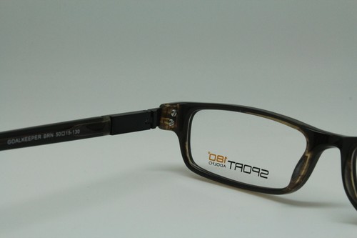 2 Units NEW ADOLFO SPORT 180° GOALKEEPER BLACK BROWN EYEGLASSES 50-15-130 #096 - Picture 7 of 10