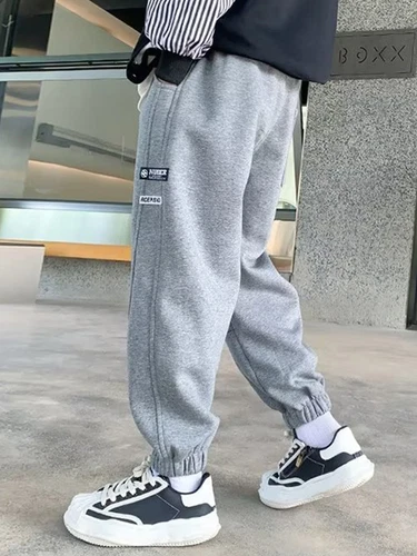 Kids Boys Joggers Baggy Sweatpants Casual Trousers Hiking Pants Picnic Bottoms - Picture 20 of 39