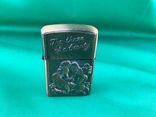 Flip Top Butane Lighter Gas The Three of a Beauty