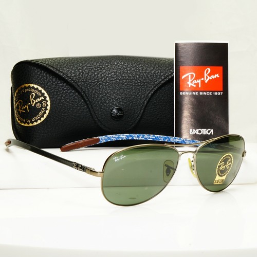 Authentic Ray-Ban Occhiali da sole polarizzati IN FIBRA DI CARBONIO TECH RB  8301 029/98 32290 | eBay