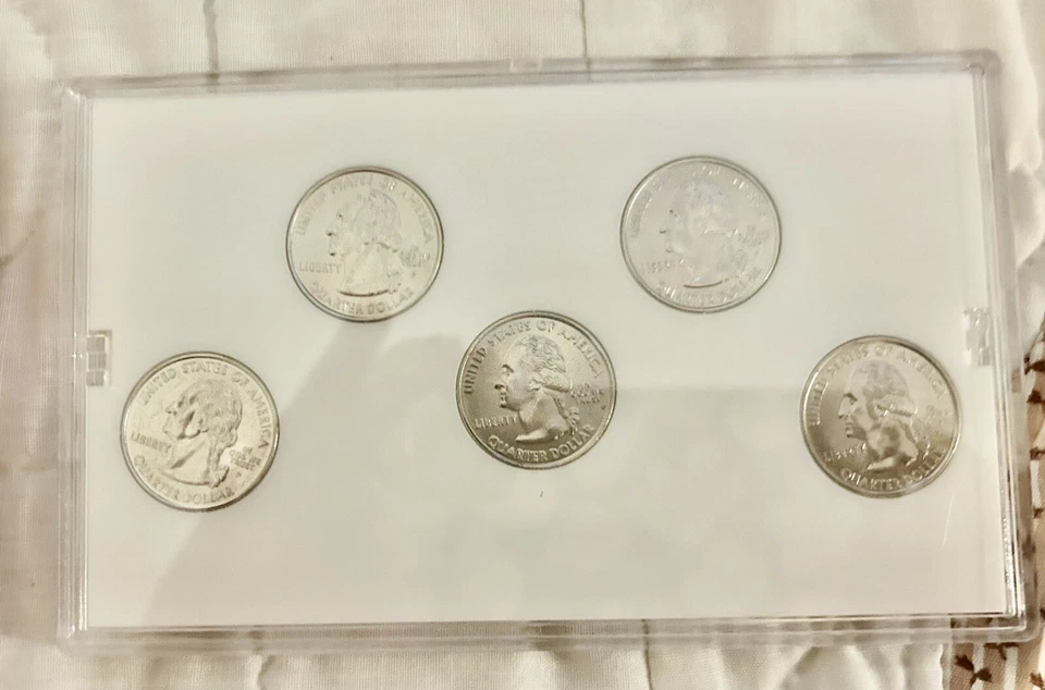 2sets COMMEMORATIVE QUARTERS PLATINUM  & MILLENNIUM Year 2000 NH, VA, MA, MD,SC - Image 3 of 4