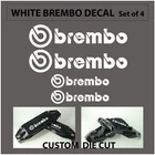 Set of 4 Brembo decal sticker vinyl caliper brake wheel custom size & color