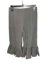Girl Farylina Gray Ruffle Pants Size Medium