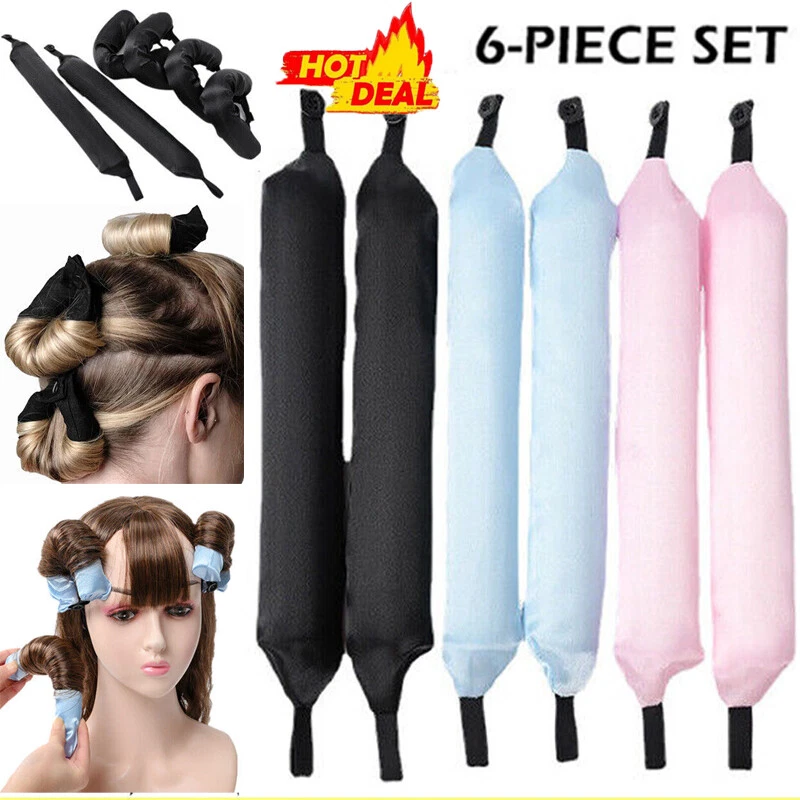 Heatless Curling Rod Headband DIY No Heat Hair Rollers Soft Satin Pillow Rollers