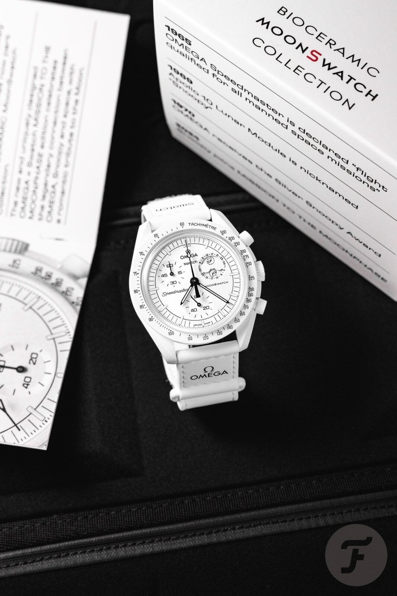 Omega x Swatch Mission To The Moonphase New Moon Snoopy - White