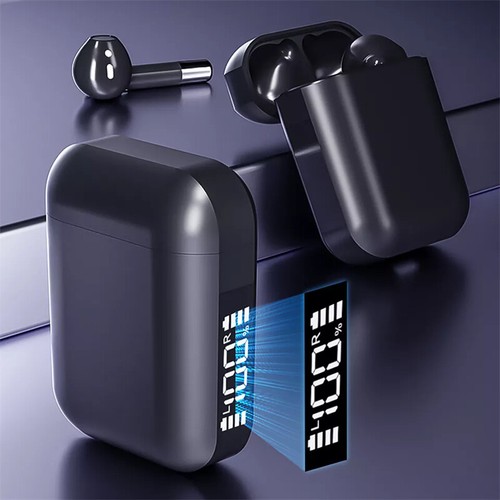 Black Earbuds TWS Bluetooth 5.3 Earphones Wireless Headphones For iPhone Android - Picture 6 of 14