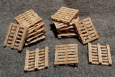 5 Pack Wooden Shipping PALLETS HO scale Detailing