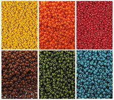 6 Colors: Fall Collection Miyuki Round Seed Beads Size 11/0 8.5GM ea 11-CMD26