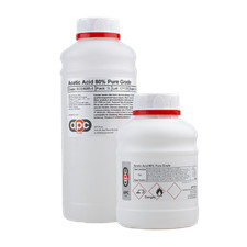 Acetic Acid 80% Pure Grade 500ml - 12L *Courier Delivery* **Free P&P**
