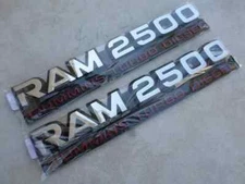 95-02 Dodge Ram 2500 Cummins Turbo Diesel Emblem Logo 55295311AB Script Set of 2
