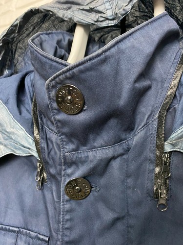 Junior Raso Gommato Jacket Navy 