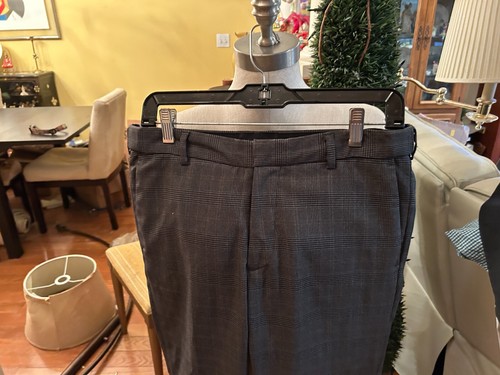 Pantalone elegante uomo H&M a quadri skinny fit taglia 31x28. Nero e Grigio - Foto 2 di 5