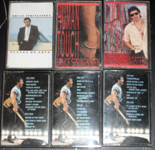 Bruce Springsteen 6 Cassette Lot Human Touch LUCKY TOWN Tunnel of Love LIVE 1975