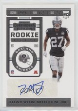 2019 Panini Contenders Rookie Ticket Variation Trayvon Mullen Jr #258 Auto n1u