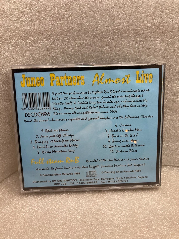 Junco Partners 'Almost' Live Full Steam RnB  (1996) Like NEW - Image 2 of 4