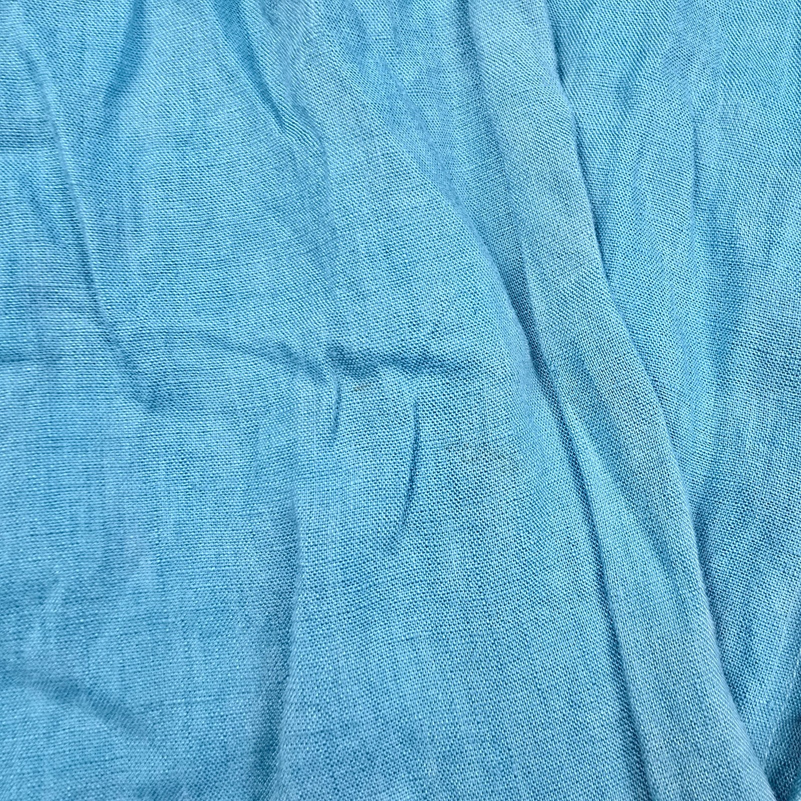 Hugo Boss Shirt Mens LARGE blue Long Sleeve Button Up collared Linen Size L thumbnail 5