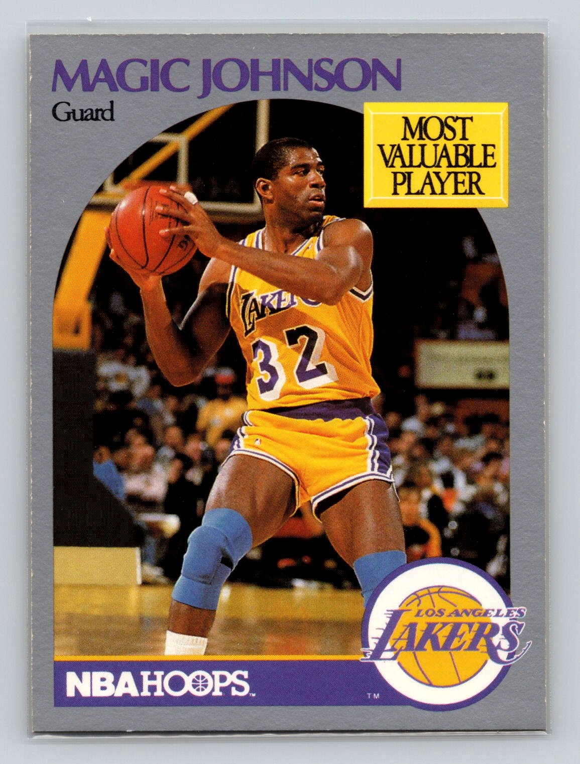1990-91 Hoops #157 Magic Johnson Los Angeles Lakers