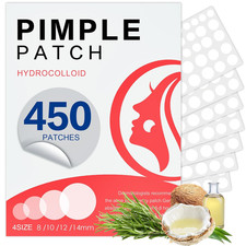 450 Pimple Patches for Face, Hydrocolloid Acne Patches for Zit Covers, Mighty Pa