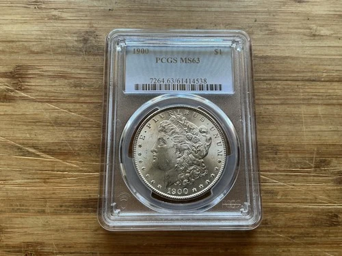 1900 Morgan Silver Dollar MS63 PCGS