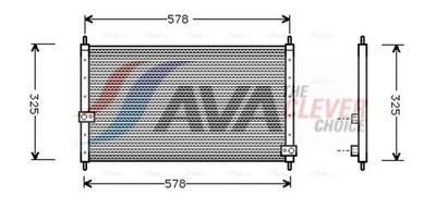 AVA Clever Choice Kondensator Klimaanlage HD5062 für HONDA INTEGRA Aluminium DC