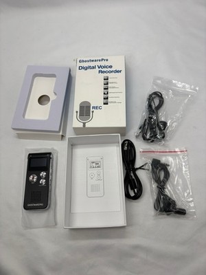 Professional Ghostware Pro Digital Voice Recorder 8gb Black New Open Box