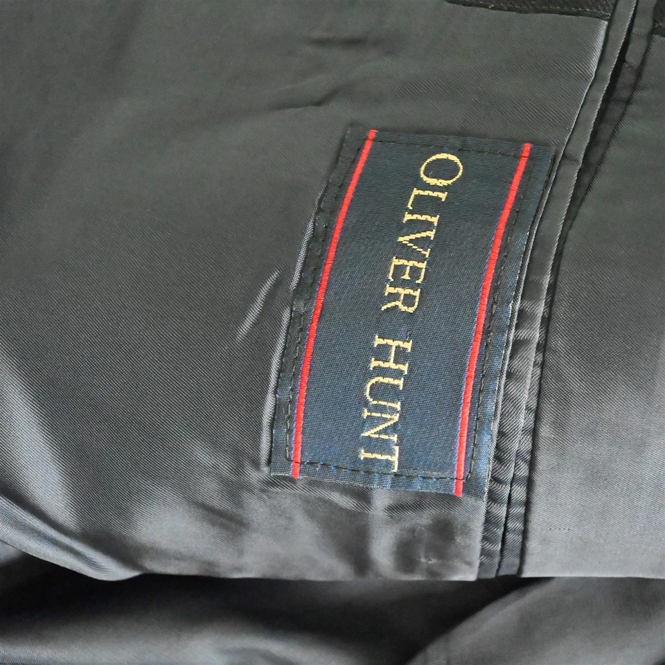 Oliver Hunt 40R 34x32 Azul Marino Rayas Hombres Chaqueta Pantalones Traje Foto 4 de 4