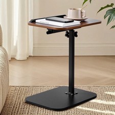 Senmeo Adjustable C-Shaped Desk Table 360  Swivel Slide-Under Bed With Storage