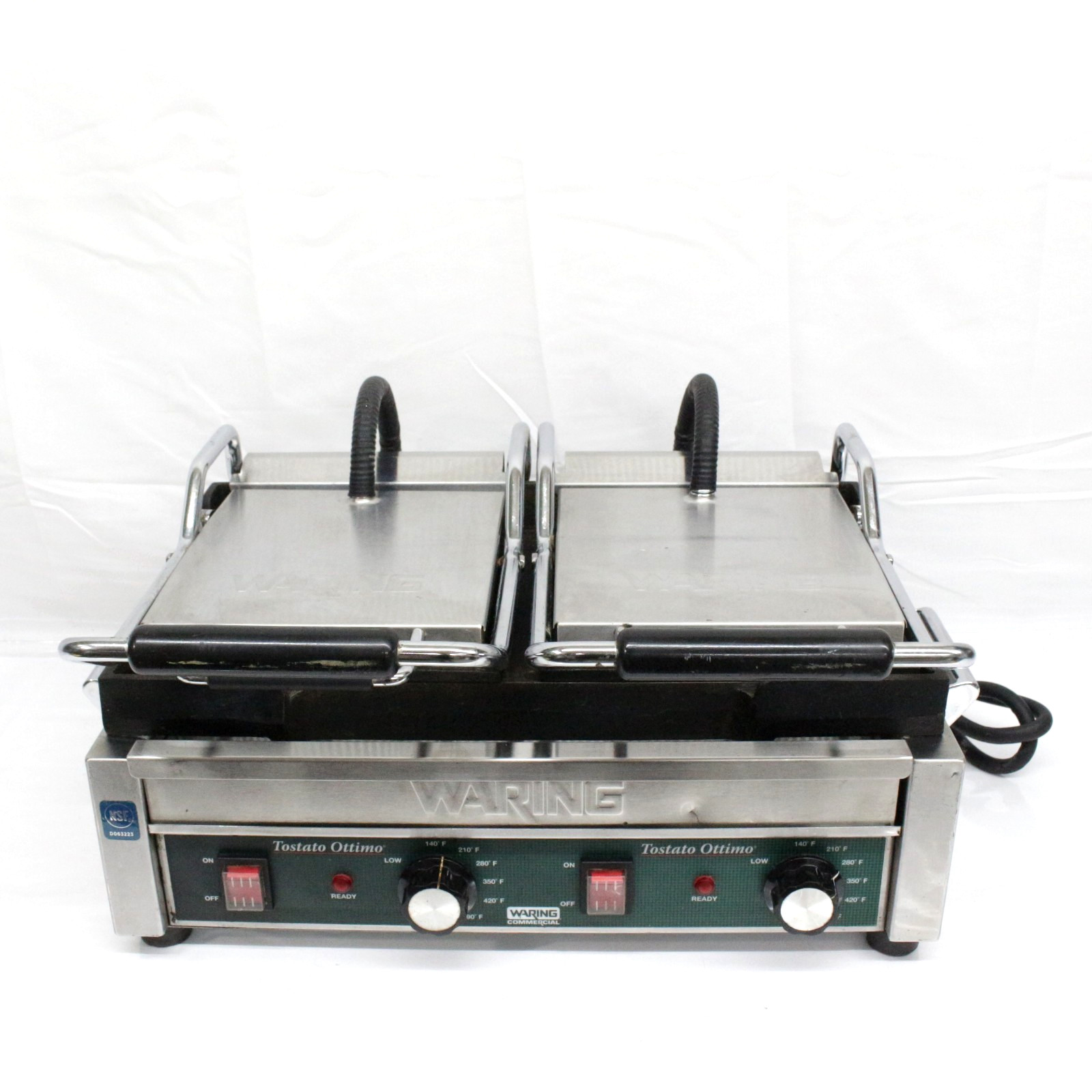 Waring WFG300 Tostato Ottimo Smooth Top & Bottom Dual Panini Sandwich Grill