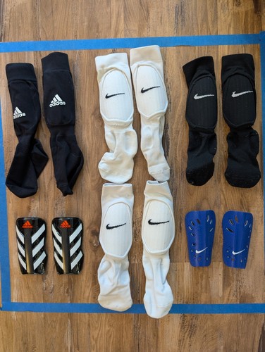 Lot of 6 XS Kids Soccer Shinguards