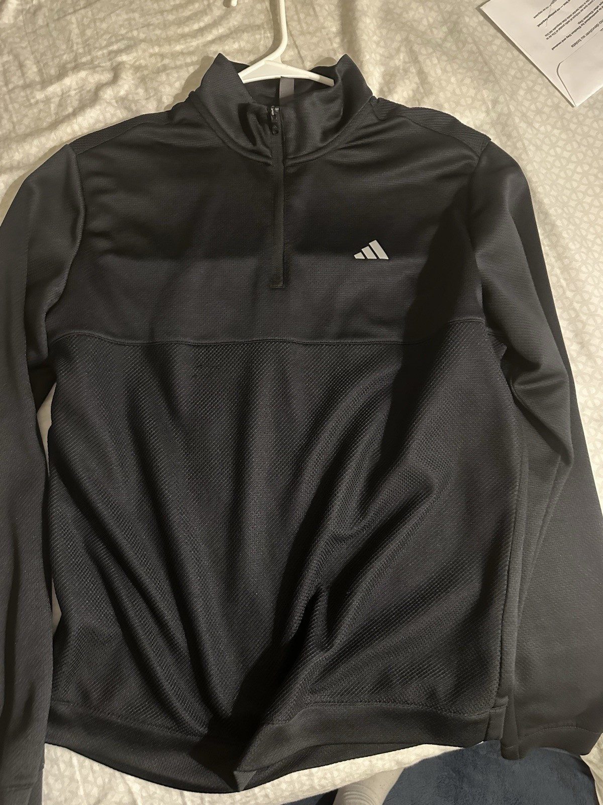 adidas Men's Black Basic Jacket Size M Polyester … - image 5
