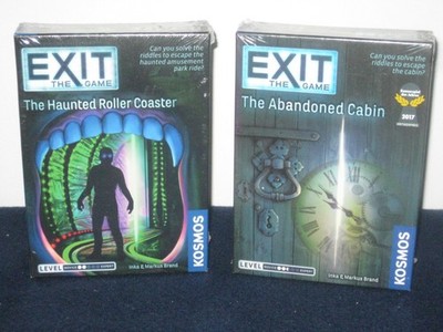 Exit The Game - The Haunted Rollers Coaster/ The Abandoned Cabin BRANDNEU-VERSIEGELT