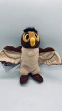 Disney Mini Bean Bag Owl Plush Toy Stuffed Animal Brown Yellow Eyes