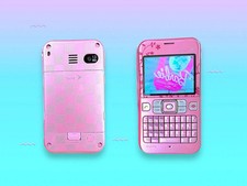 Vintage Y2K Pink Sanyo Mobile Cell Phone.Rare.Works 