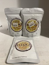 2x Vitamin D3 10000 iu Plus K2 MK-7 200 mcg 300ct  180ct 780 Total 7/26
