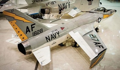 Grumman F11 F-11 Tiger Fighter Desktop Wood Airplane New Model Small Scale 1/48