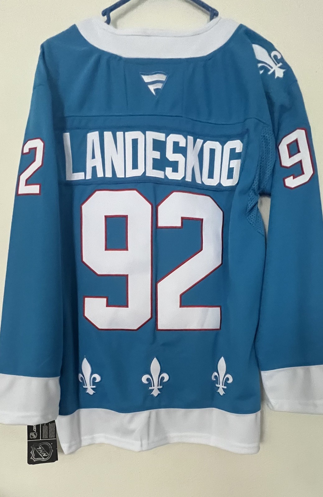 Colorado Avalanche #92 Gabriel Landeskog Blue Breakaway Jersey Mens Size L (52)