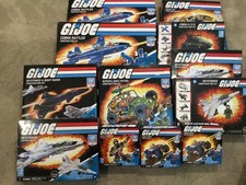 12 2020 GI Joe Construction sets Cobra Hiss Skystriker, Raven Skystriker etc MIB