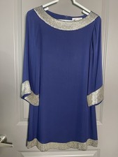 Alice +  olivia dress Elegant Heavily Beaded Trim Size XS  Theather Party New Ye