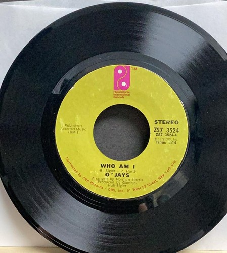 USED 45 VINYL; by the O'JAYS: V-6-00593
