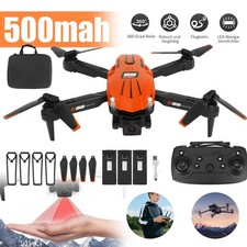 Mini Faltbar WiFi FPV Drohne + HD 2 Kamera Selfie RC Quadrocopter Mit 3 Akkus
