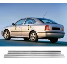 Window Molding Trim Chrome Cover For Octavia A4 1999-2004 4 Pcs Stainless Steel Window Molding Trim Chrome Cover For Octavia A4 1999-2004 4 Pcs Stainless Steel